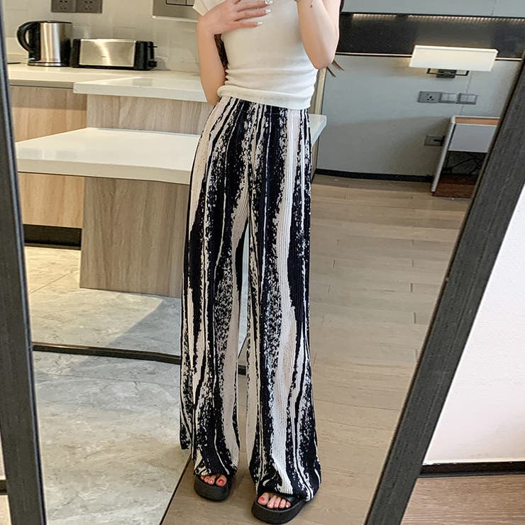 ボトムス ワイドパンツ グラデーションパンツ | COCOMOMO | 詳細画像16 