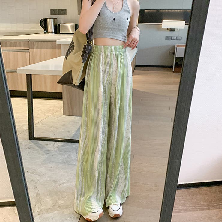 ボトムス ワイドパンツ グラデーションパンツ | COCOMOMO | 詳細画像19 