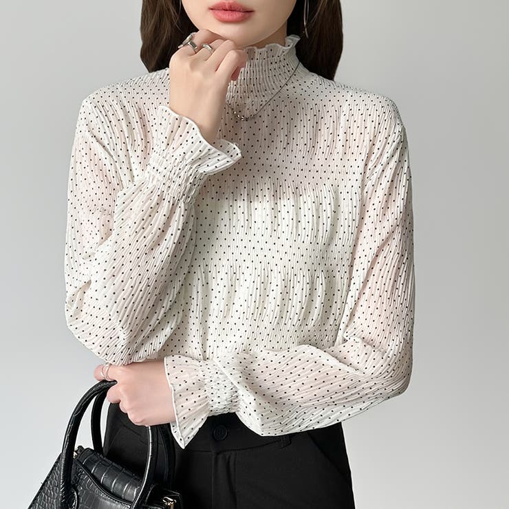 【2026新色登場】 シアーブラウス シャーリングブラウス | COCOMOMO | 詳細画像54 