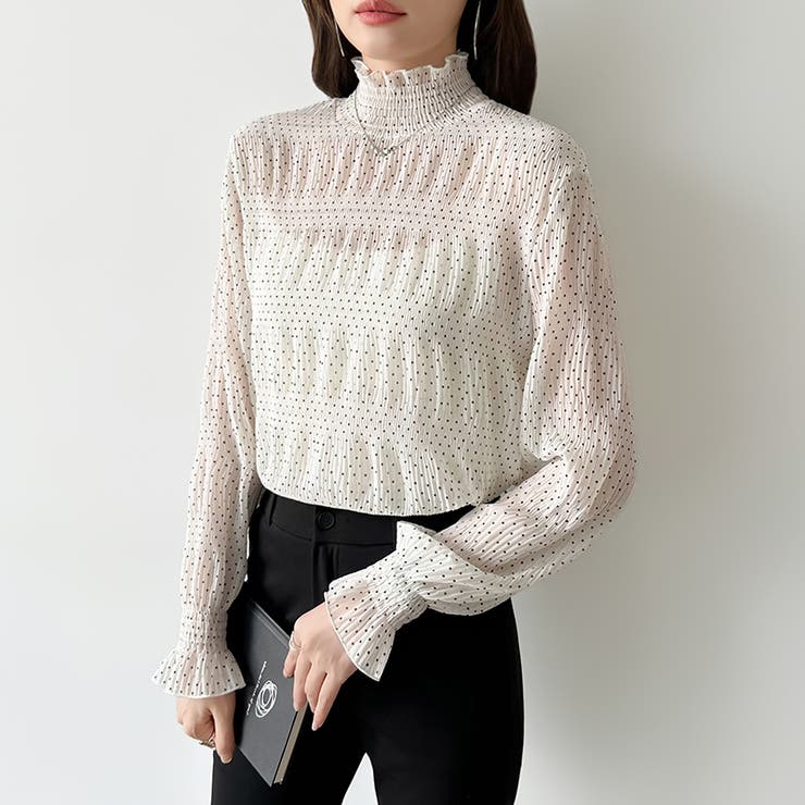 【2026新色登場】 シアーブラウス シャーリングブラウス | COCOMOMO | 詳細画像56 