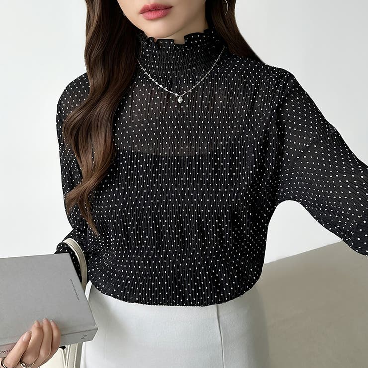 【2026新色登場】 シアーブラウス シャーリングブラウス | COCOMOMO | 詳細画像64 