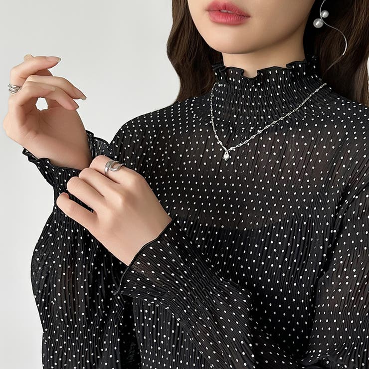 【2026新色登場】 シアーブラウス シャーリングブラウス | COCOMOMO | 詳細画像66 