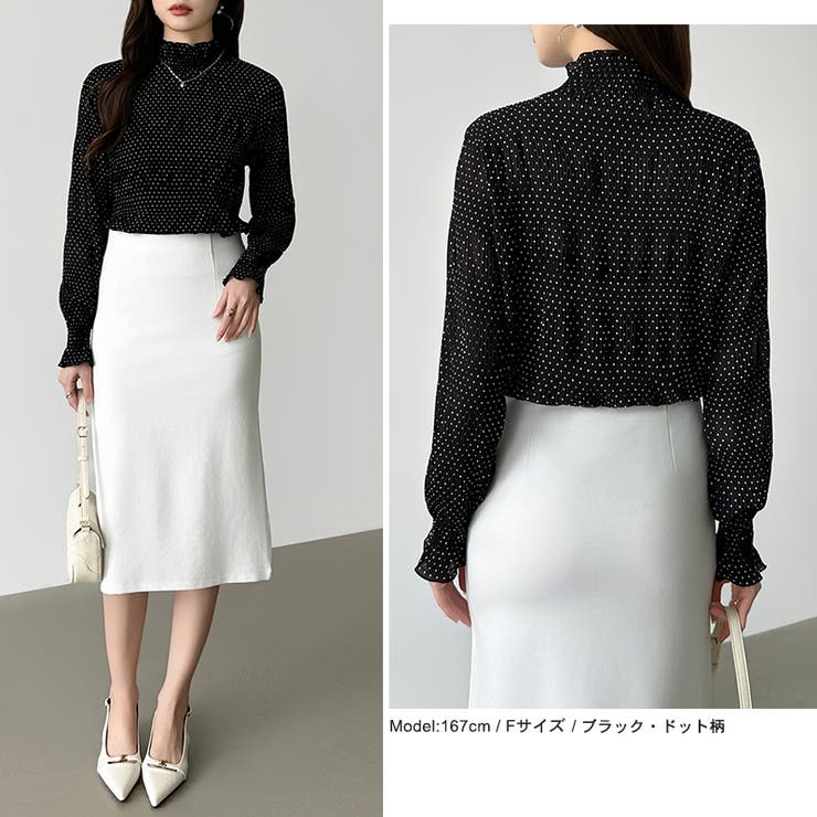 【2026新色登場】 シアーブラウス シャーリングブラウス | COCOMOMO | 詳細画像67 