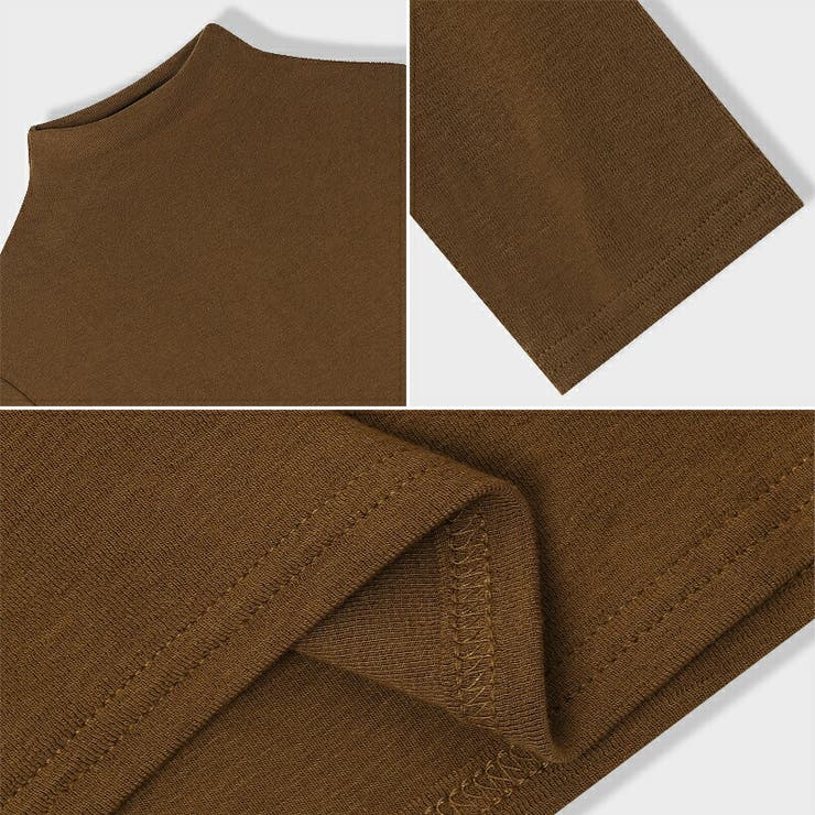 ハイネックカットソー 長袖Tシャツ 選べる11カラー長袖トップス | COCOMOMO | 詳細画像15 