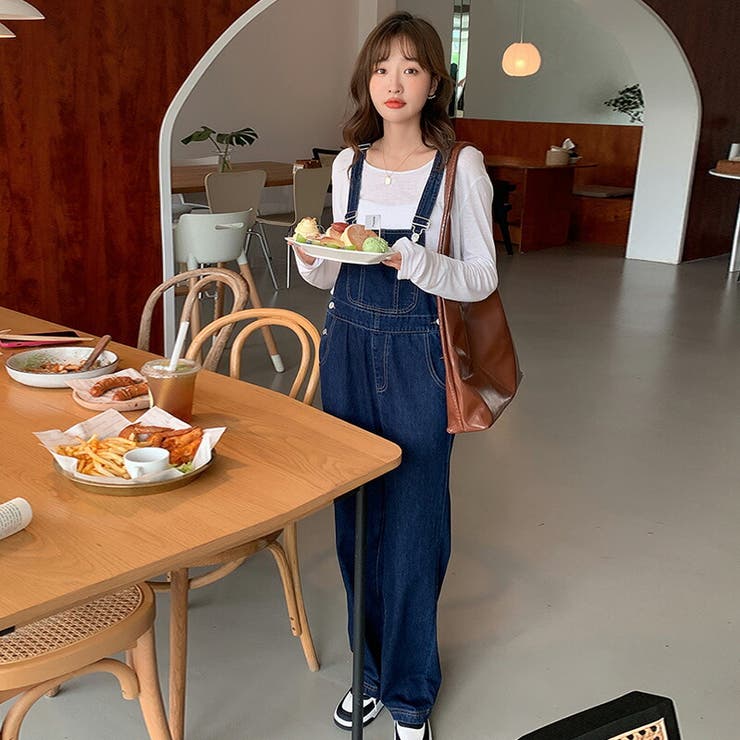 オーバーオール デニムサロペット オールインワン[品番：COCW0004898