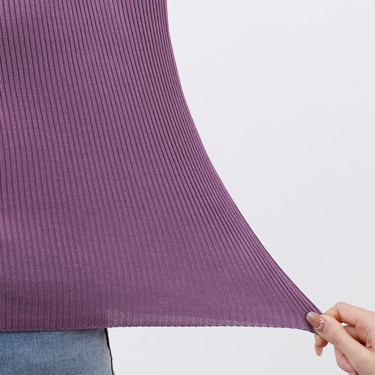 パフスリーブニット ハイネック リブニット | COCOMOMO | 詳細画像50 