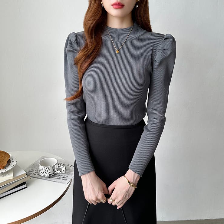 SEVEN TE 小籠包パフスリーブハイネックニット♡M♡美品 SEVEN TE 小