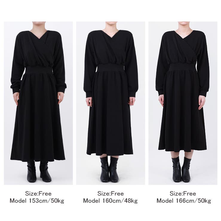 ワンピース カシュクールワンピース タックフレアワンピース | COCOMOMO | 詳細画像13 