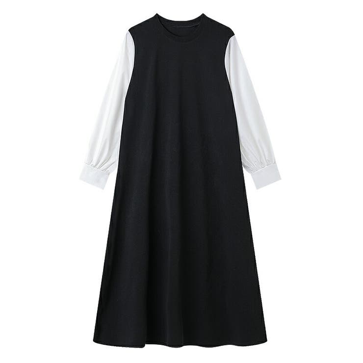 ワンピース パフスリーブドッキングワンピース オールインワン | COCOMOMO | 詳細画像12 