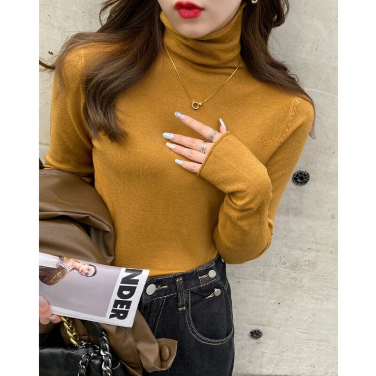 タートルネック ニット 選べる11色展開 | COCOMOMO | 詳細画像11 