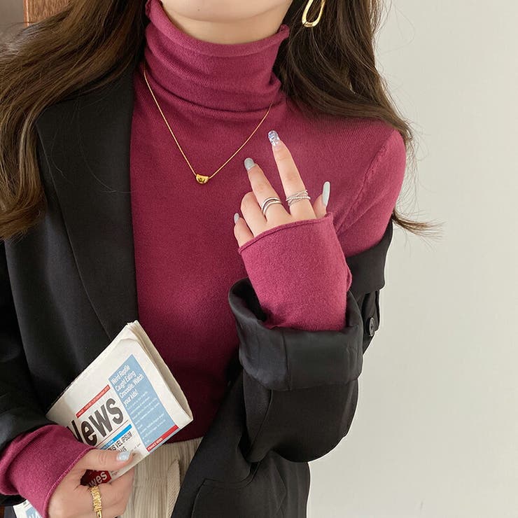 タートルネック ニット 選べる11色展開 | COCOMOMO | 詳細画像18 