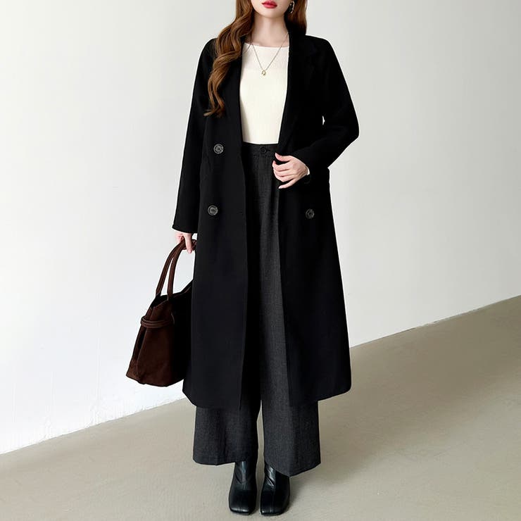 大人きれいめロングコート チェスターコート ロングコート[品番