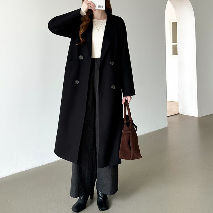 大人きれいめロングコート チェスターコート ロングコート[品番