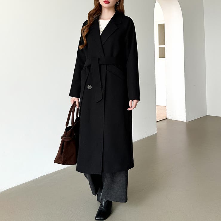 大人きれいめロングコート チェスターコート ロングコート[品番