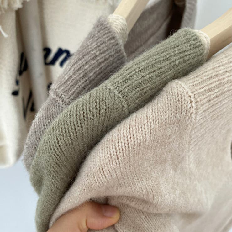 Vネックニット Vネックセーター ゆったりニット | COCOMOMO | 詳細画像14 