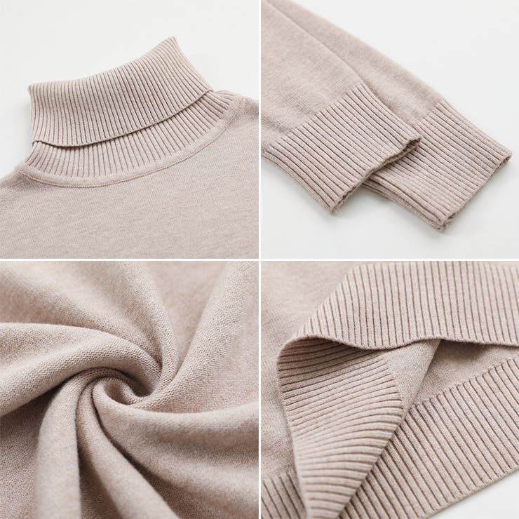 タートルネック ニット きれいめニットトップス | COCOMOMO | 詳細画像30 