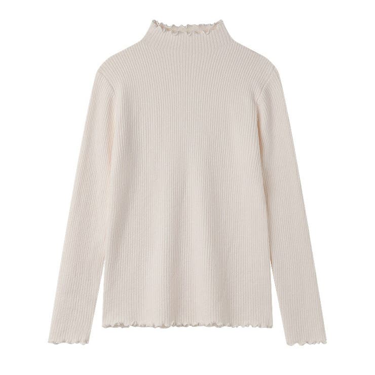 裏起毛ハイネックニット ヤク風もちもちニット セーター | COCOMOMO | 詳細画像18 