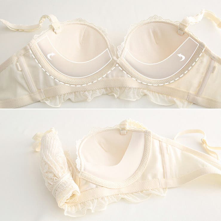 ぶーこちゃん専用ブラジャー ブラジャー ショーツセット ノンワイヤーブラ[品番：COCW0005112