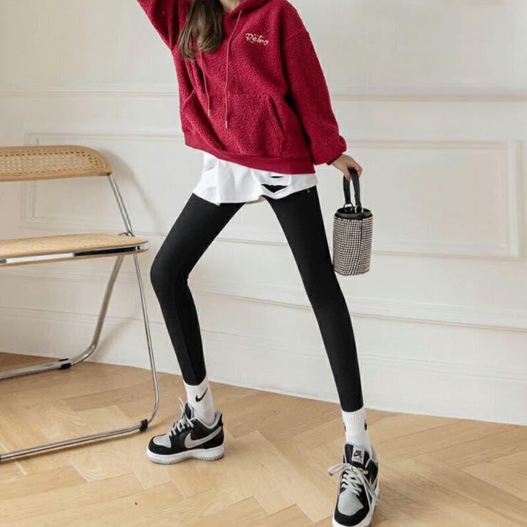 裏起毛 レギンス もこもこ裏起毛レギンスパンツ | COCOMOMO | 詳細画像17 