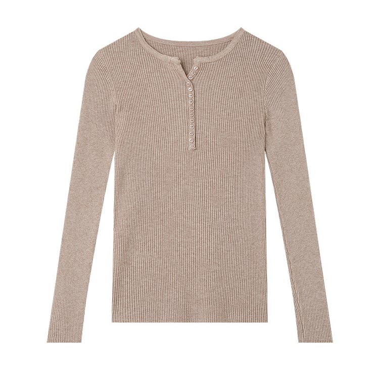 ヤク風柔らかいニット 長袖ニット リブニット | COCOMOMO | 詳細画像27 