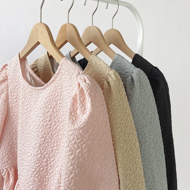 ぺプラムブラウス ふくれジャガード ブラウス | COCOMOMO | 詳細画像20 