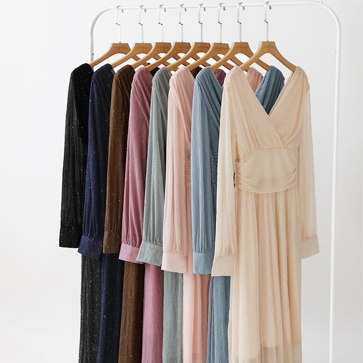 カシュクールラメドレス パーティードレス カシュクールワンピース | COCOMOMO | 詳細画像83 