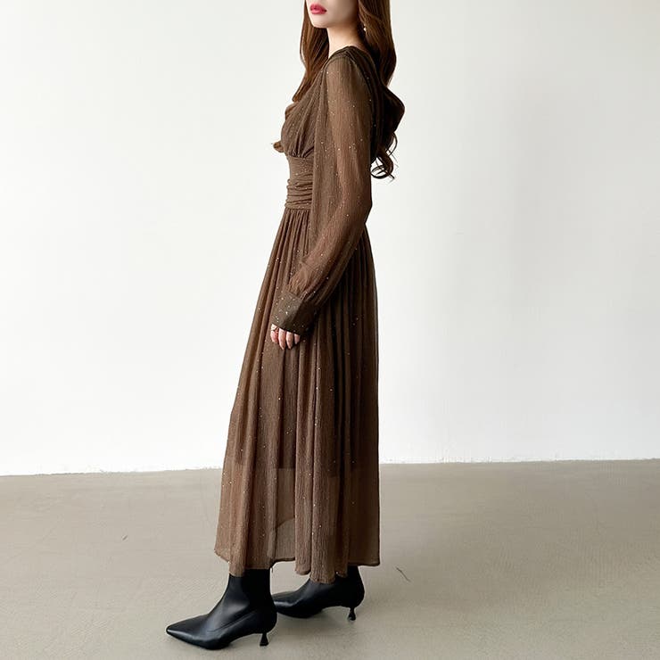 カシュクールラメドレス パーティードレス カシュクールワンピース | COCOMOMO | 詳細画像73 