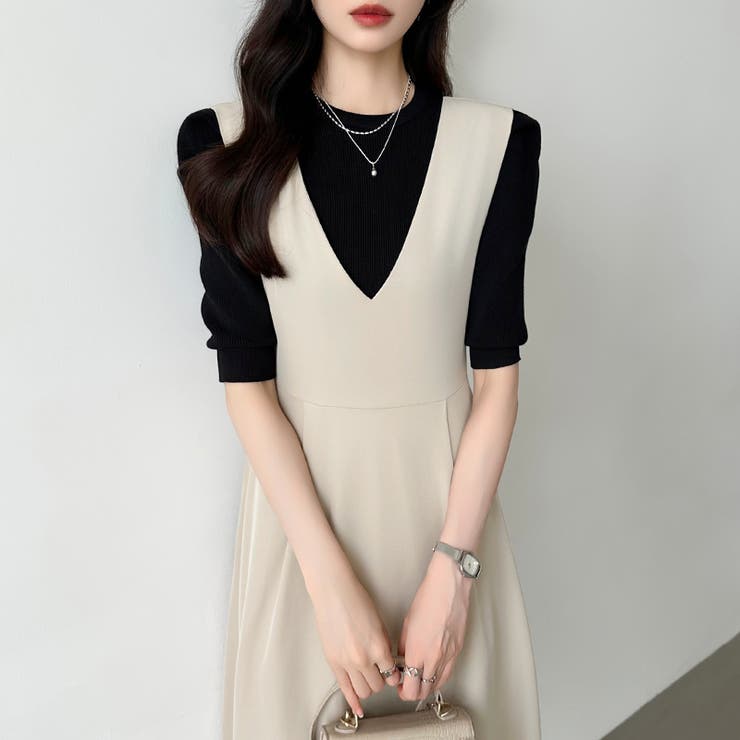 ジャンパースカート ワンピース ジャンスカワンピース | COCOMOMO | 詳細画像12 