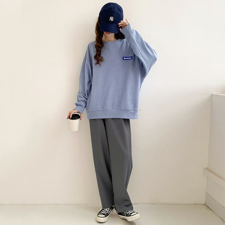 ワッフルロンt ロゴトレーナー オーバーサイズ | COCOMOMO | 詳細画像18 