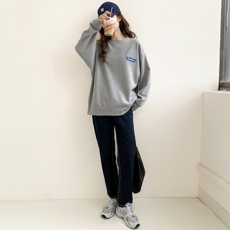 ワッフルロンt ロゴトレーナー オーバーサイズ | COCOMOMO | 詳細画像6 