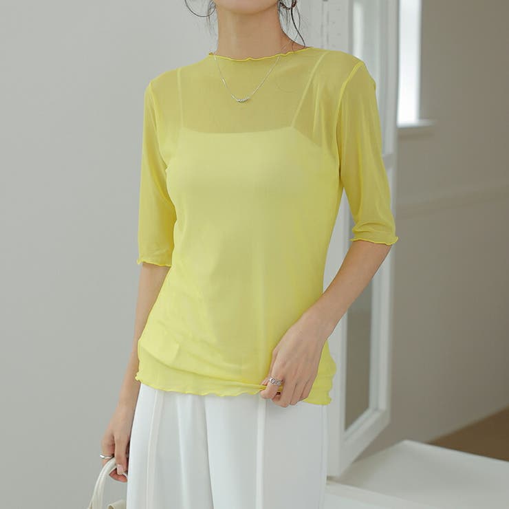 【選べる2タイプ 長袖タイプ新色登場】 シアートップス | COCOMOMO | 詳細画像23 