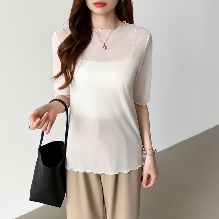 シアートップス シアーカットソー シアー | COCOMOMO | 詳細画像31 