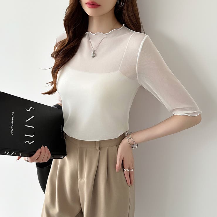 シアートップス シアーカットソー シアー | COCOMOMO | 詳細画像32 