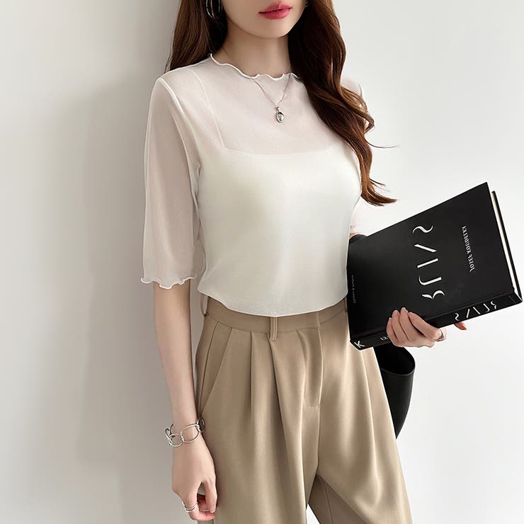 シアートップス シアーカットソー シアー | COCOMOMO | 詳細画像33 