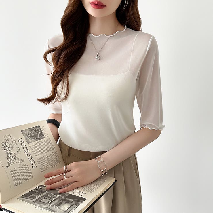 シアートップス シアーカットソー シアー | COCOMOMO | 詳細画像35 