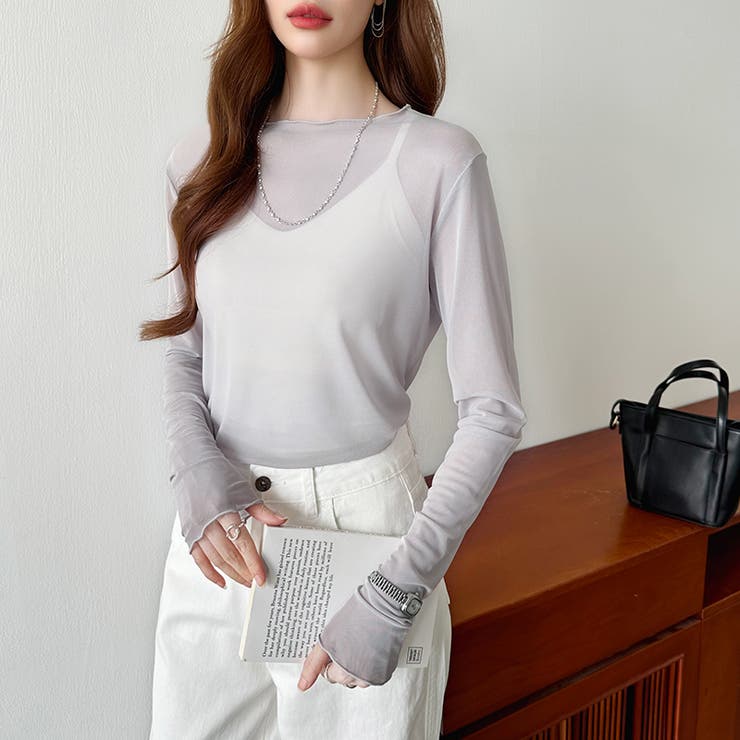 シアートップス シアーカットソー シアー | COCOMOMO | 詳細画像62 