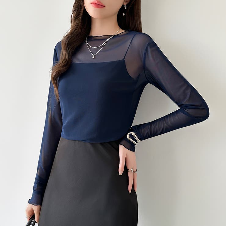 【選べる2タイプ 長袖タイプ新色登場】 シアートップス | COCOMOMO | 詳細画像27 