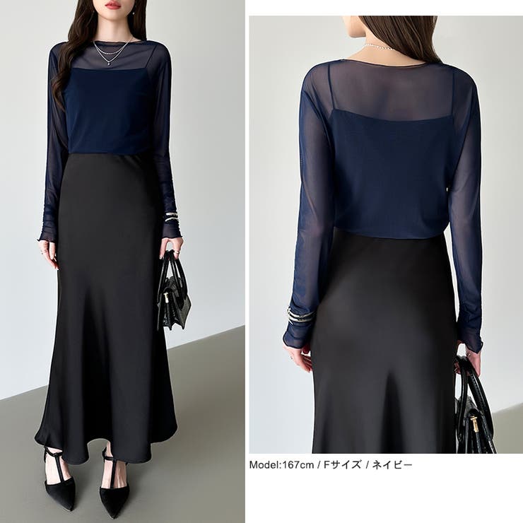 【選べる2タイプ 長袖タイプ新色登場】 シアートップス | COCOMOMO | 詳細画像31 