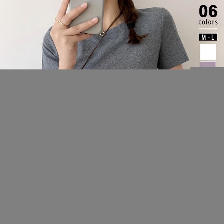グレー | tシャツ レディース 半袖 | COCOMOMO
