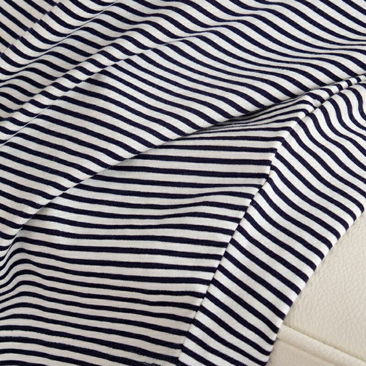 tシャツ レディース タックボーダーtシャツ | COCOMOMO | 詳細画像20 