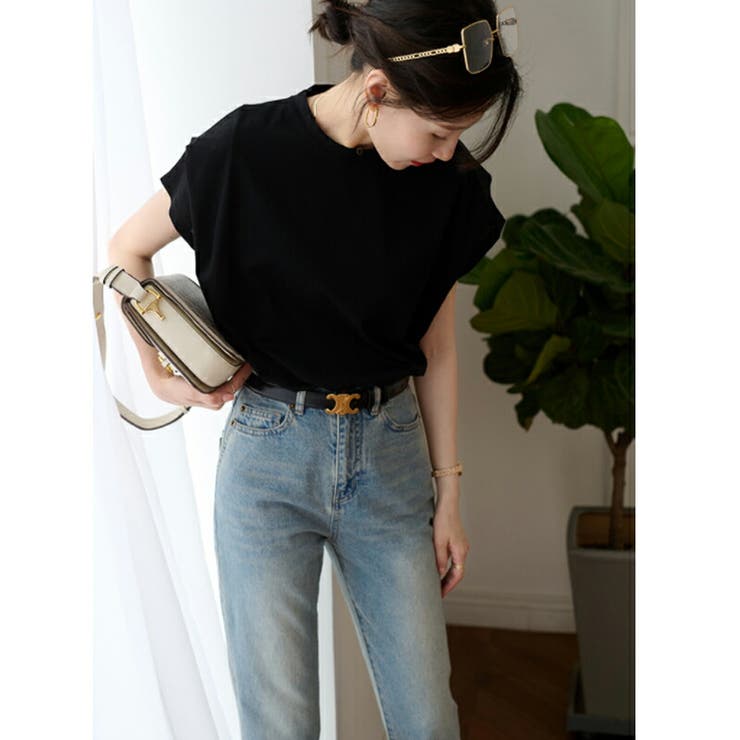 tシャツ レディース タックボーダーtシャツ | COCOMOMO | 詳細画像9 