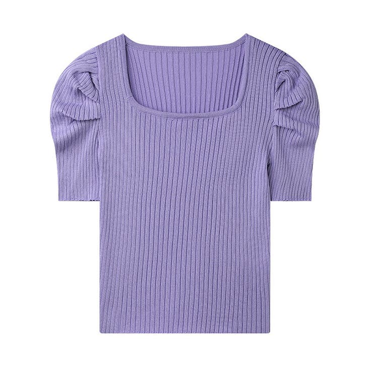 パワショル サマーニット スクエアネック | COCOMOMO | 詳細画像24 