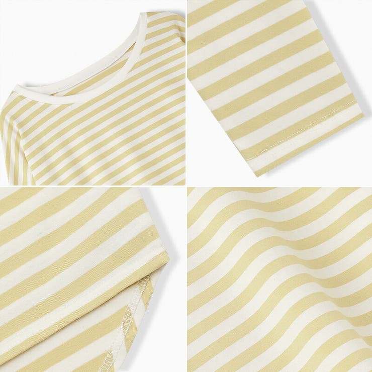 ボーダー カットソー ラウンドヘムtシャツ | COCOMOMO | 詳細画像19 