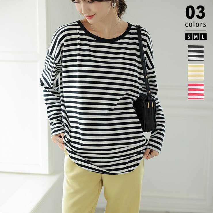 PECOハラミさん専用です。everyone ボーダー長袖カットソー XL PECOハラミさん専用です。everyone ボーダー長袖カットソー XL