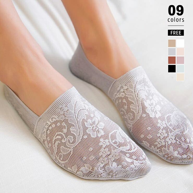 靴下 脱げない レース靴下 | COCOMOMO | 詳細画像1 