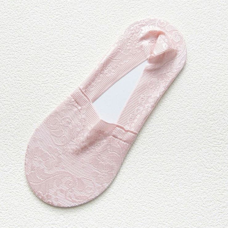 ピンク | 靴下 脱げない レース靴下 | COCOMOMO