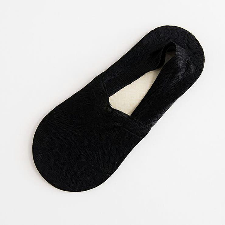 ブラック | 靴下 脱げない レース靴下 | COCOMOMO