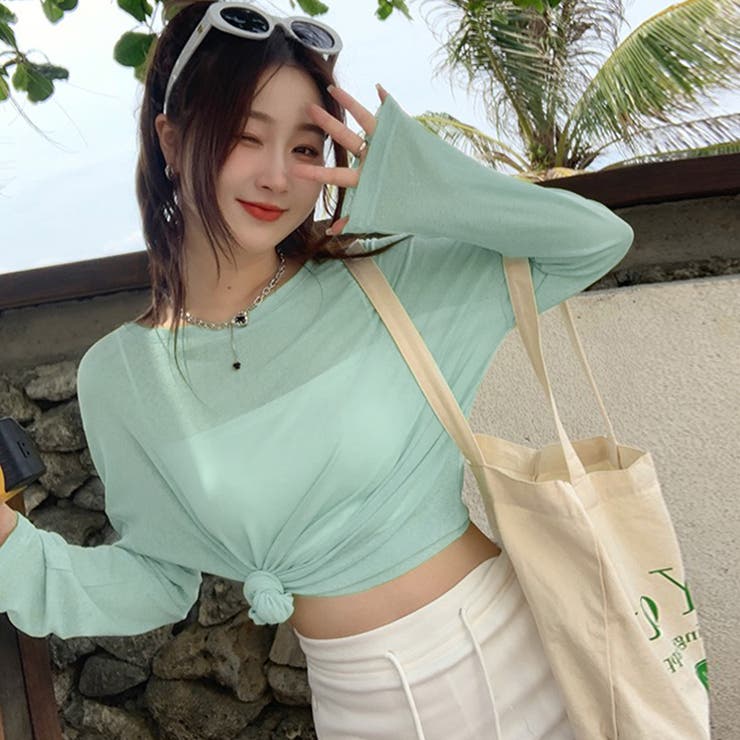 ロンt uvカット シアートップス | COCOMOMO | 詳細画像21 