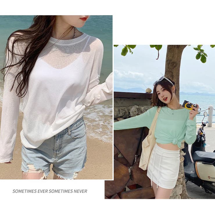 ロンt uvカット シアートップス | COCOMOMO | 詳細画像23 