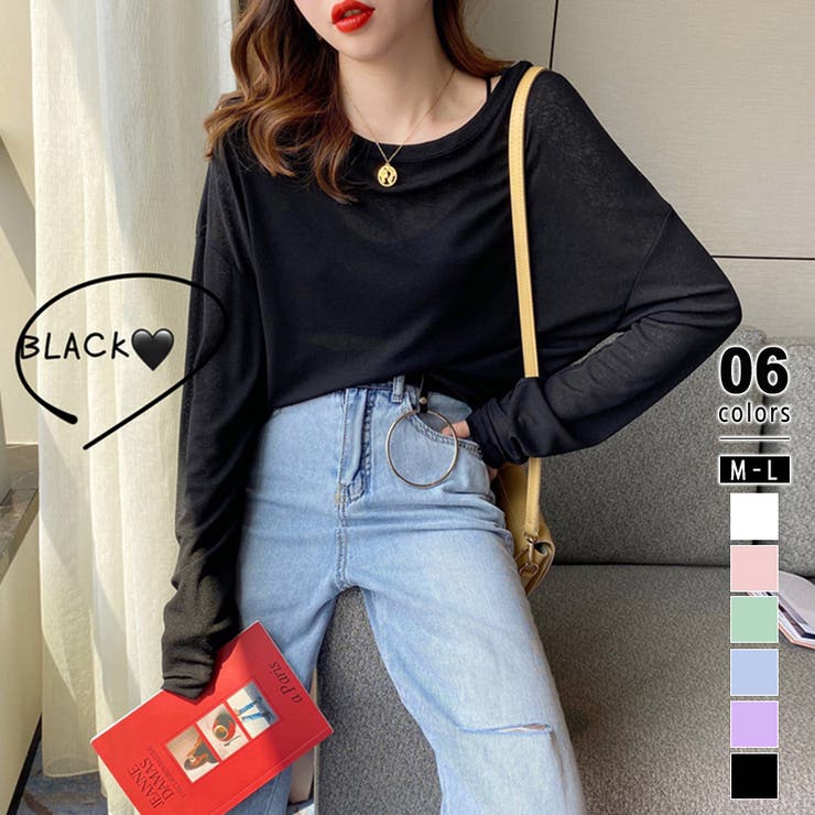 OMMO BLOCKING SHEER TOP シアートップス OMMO BLOCKING SHEER TOP シアートップス